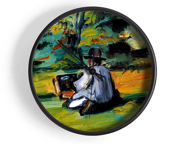 Cezanne Painter At Work Clock - Wallart-Direct UK