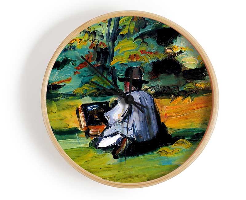 Cezanne Painter At Work Clock - Wallart-Direct UK