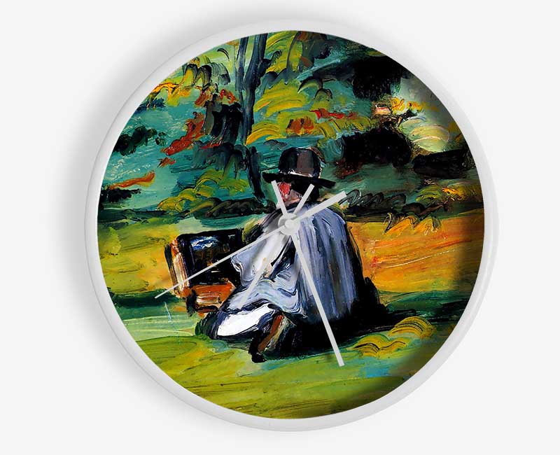 Cezanne Painter At Work Clock - Wallart-Direct UK