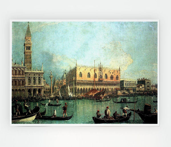 Canaletto Palazzo Ducale Print Poster Wall Art