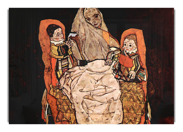 Parent With Two Children (The Mother) By Schiele