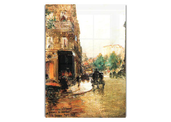 Parisian Street Scene [2] By Hassam