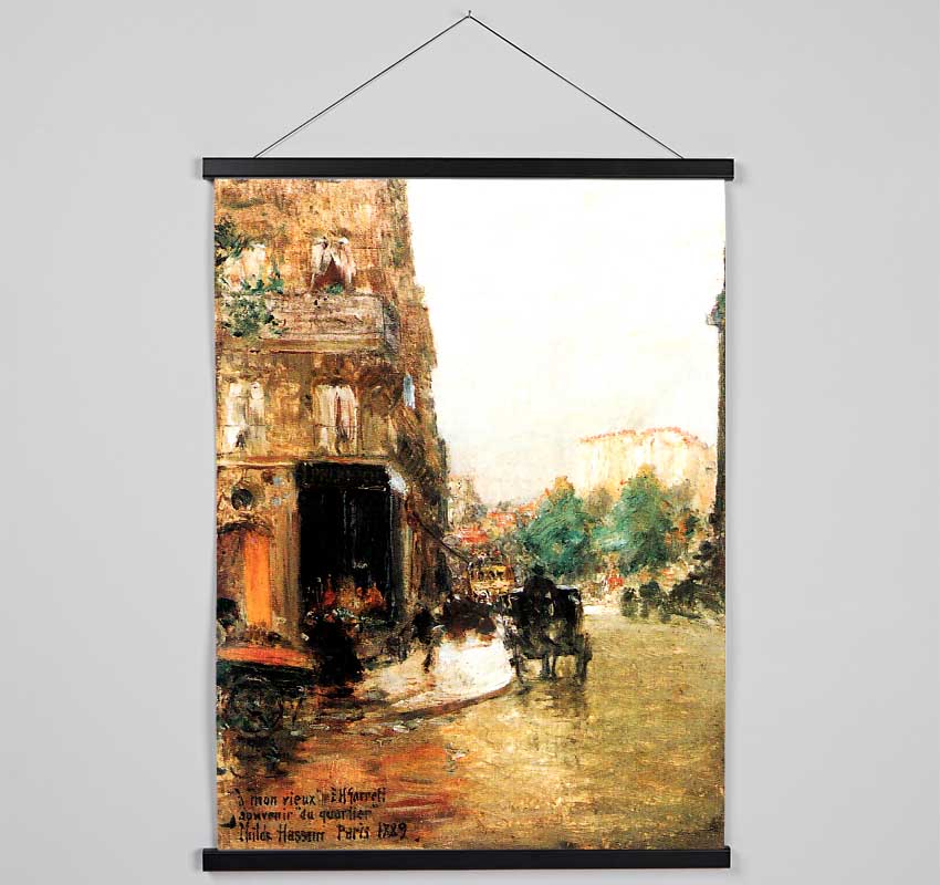 Hassam Parisian Street Scene 2 Hanging Poster - Wallart-Direct UK