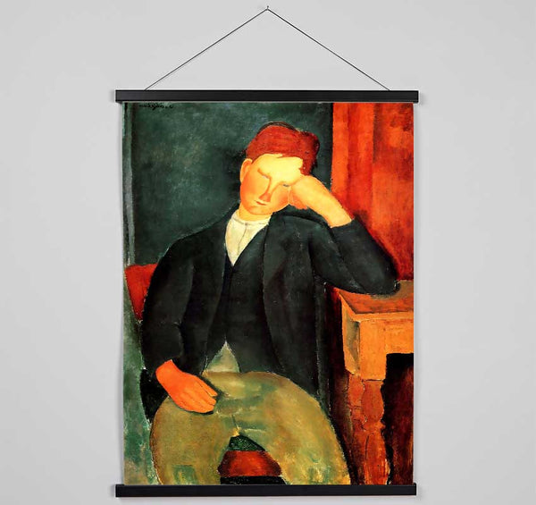 Modigliani Peasant Boy 2 Hanging Poster - Wallart-Direct UK