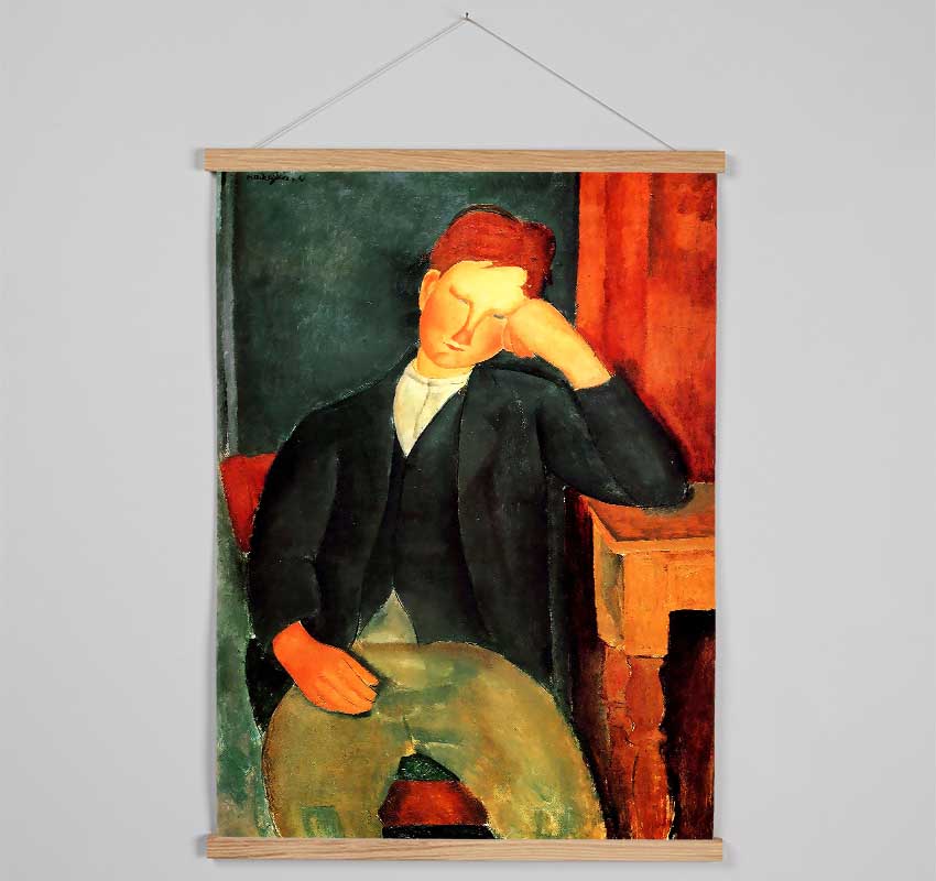 Modigliani Peasant Boy 2 Hanging Poster - Wallart-Direct UK