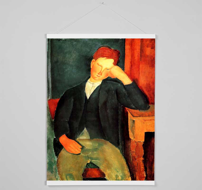 Modigliani Peasant Boy 2 Hanging Poster - Wallart-Direct UK