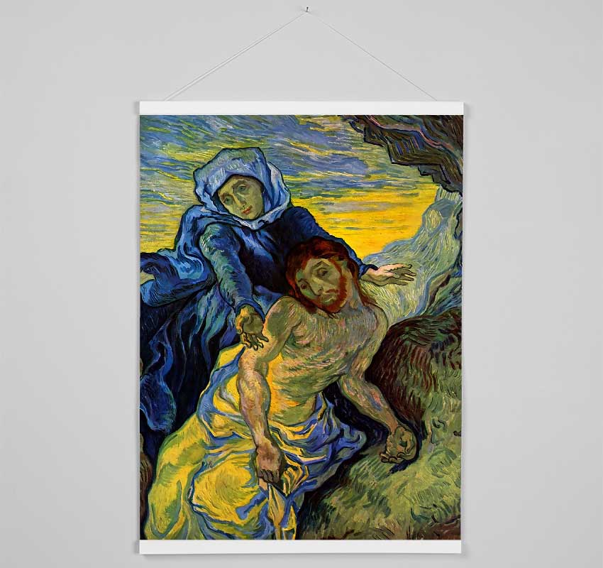 Van Gogh Pieta (By Eugene Delacroix) Hanging Poster - Wallart-Direct UK