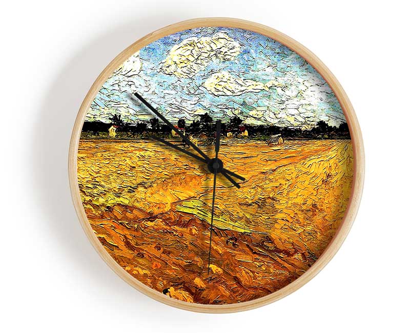 Van Gogh Ploughed Field Clock - Wallart-Direct UK