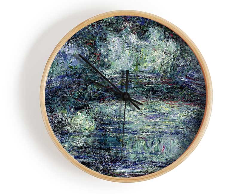 Monet Pont Japonais Japanilainen Silta Clock - Wallart-Direct UK