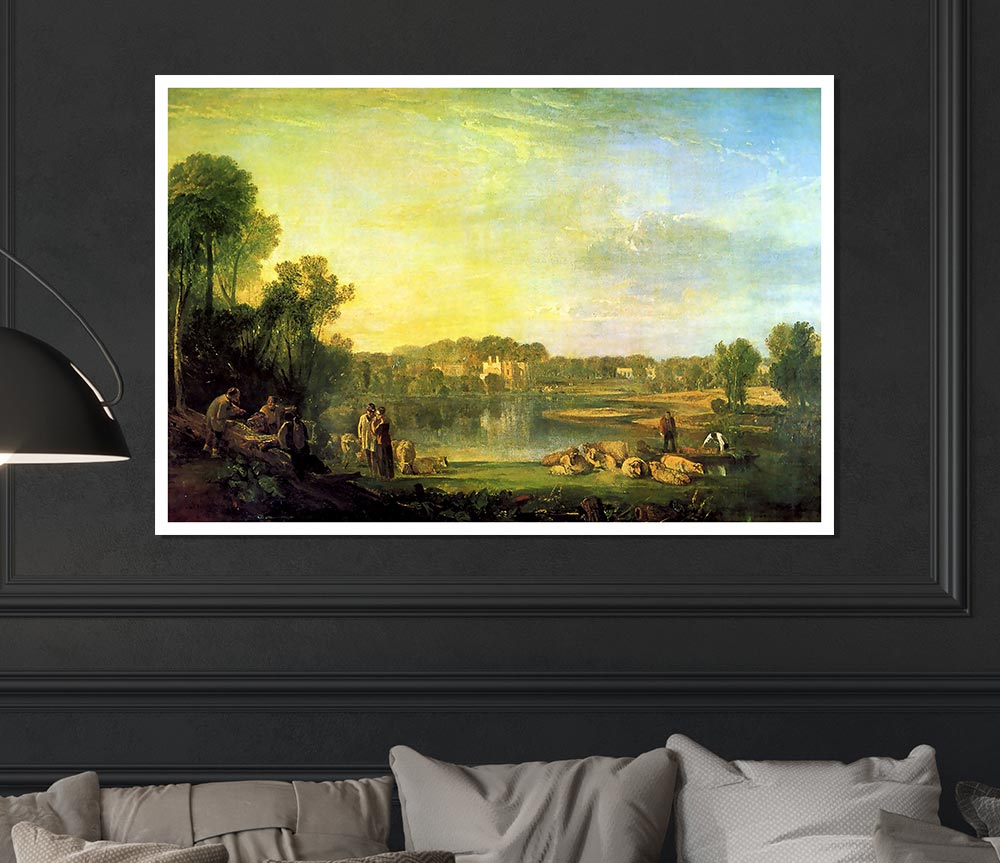 Joseph Mallord Turner Popes Villa At Twickenham Print Poster Wall Art