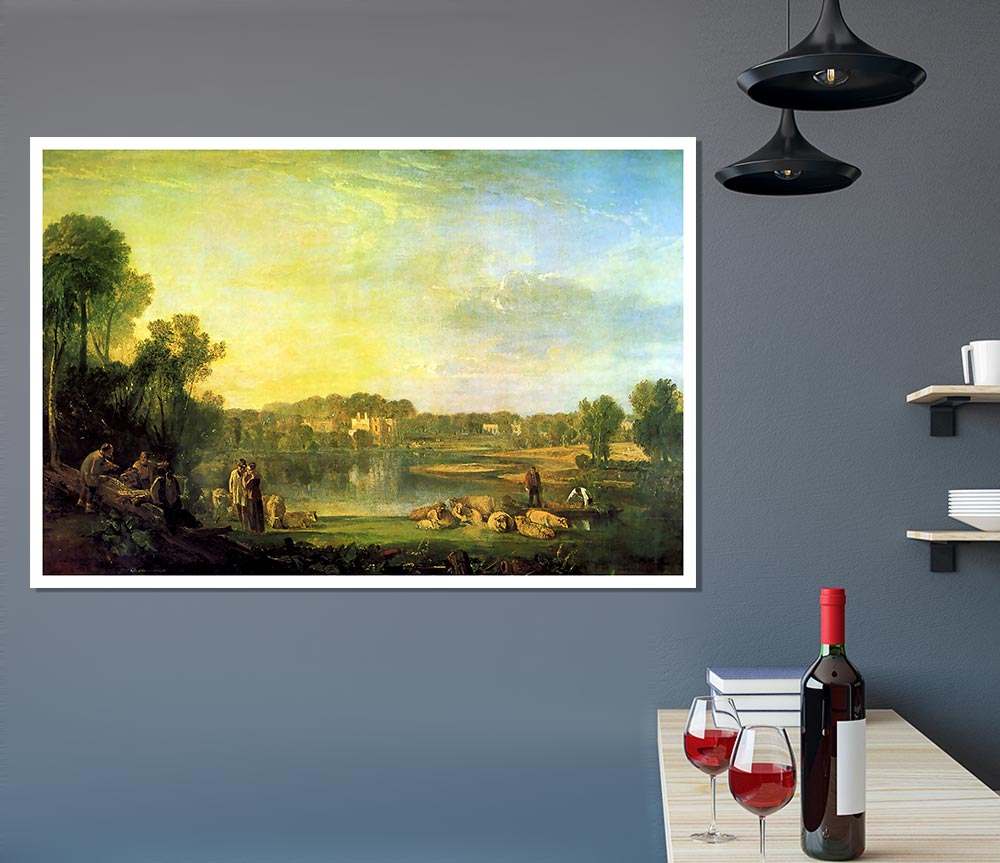 Joseph Mallord Turner Popes Villa At Twickenham Print Poster Wall Art