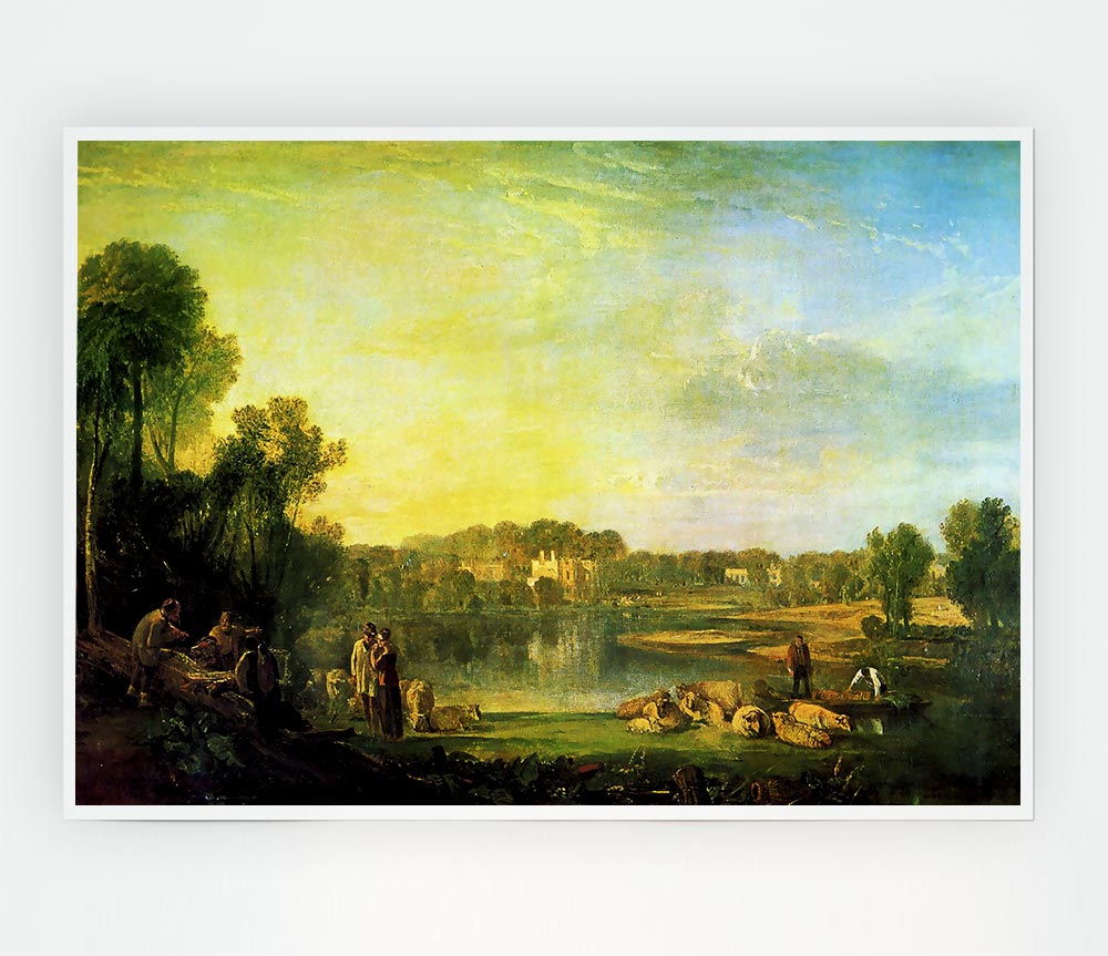 Joseph Mallord Turner Popes Villa At Twickenham Print Poster Wall Art