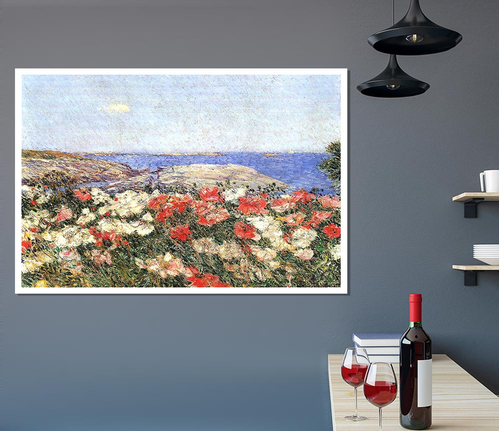 Hassam Poppies On The Isles Of Shoals Print Poster Wall Art