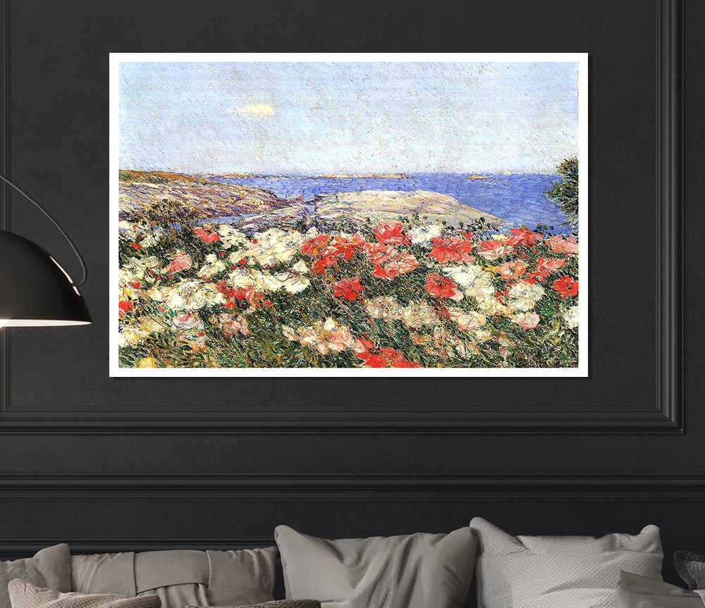 Hassam Poppies On The Isles Of Shoals Print Poster Wall Art