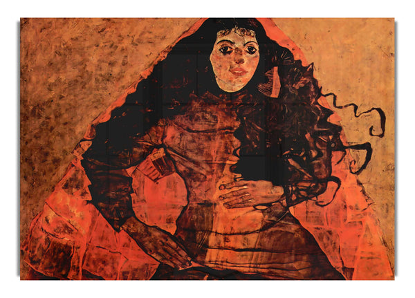 Portrait Of Trude Engel By Schiele