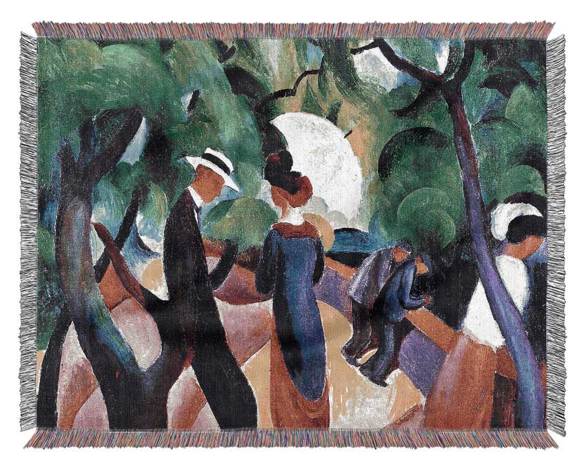 August Macke Promenade Woven Blanket