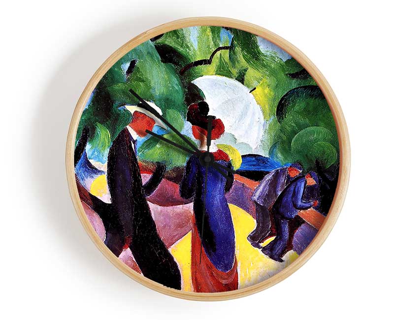 August Macke Promenade Clock - Wallart-Direct UK