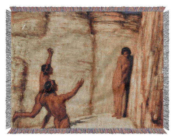 Franz Von Stuck Race Woven Blanket