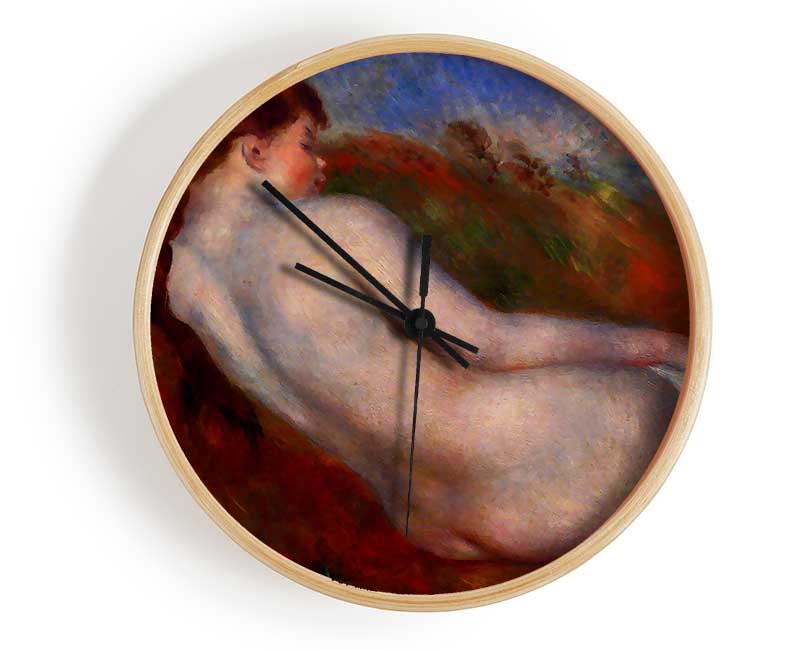 Renoir Reclining Nude Clock - Wallart-Direct UK