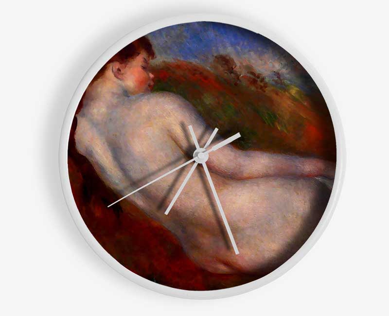 Renoir Reclining Nude Clock - Wallart-Direct UK