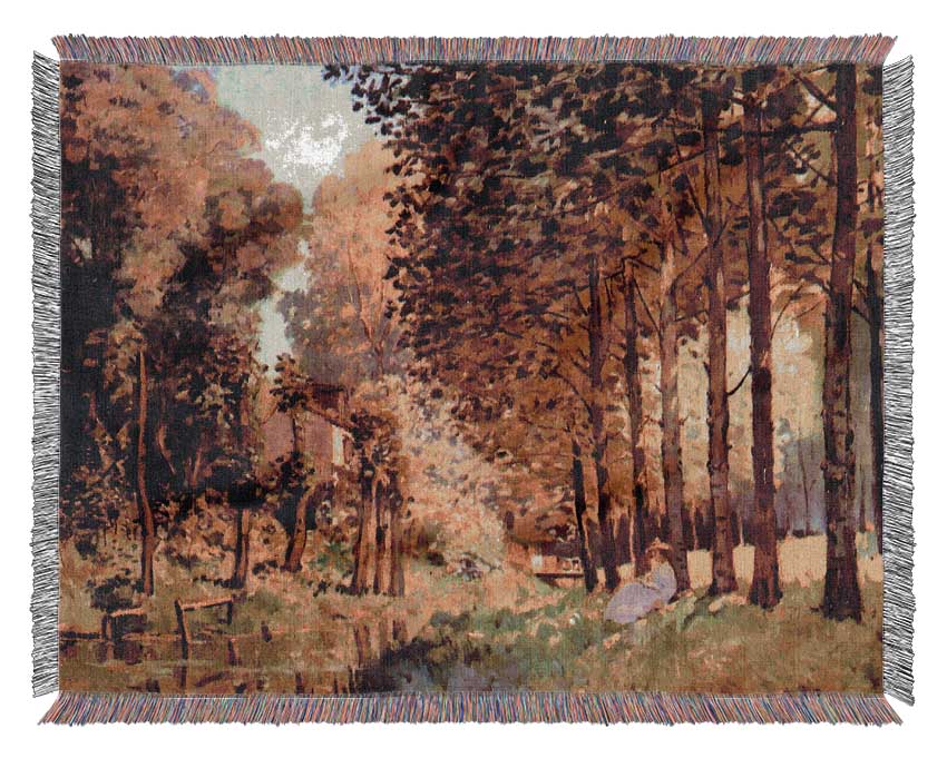 Sisley Rest At The River Bank Woven Blanket