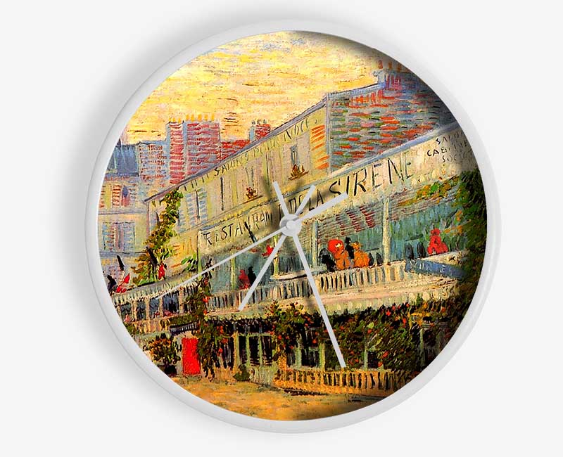 Van Gogh Restaurant De La Sirene At Asnieres Clock - Wallart-Direct UK