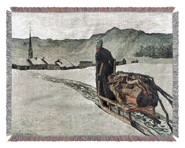 Segantini Return From The Forest Woven Blanket