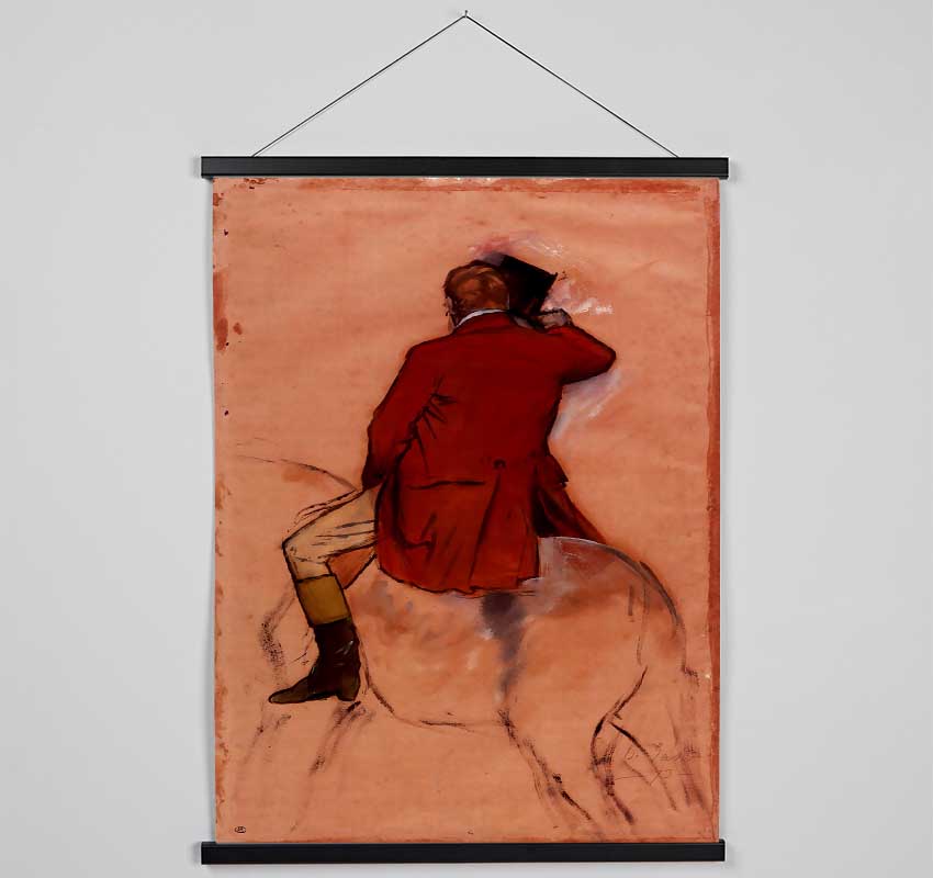 Degas Rider With Red Jacket Hanging Poster - Wallart-Direct UK