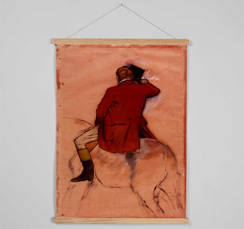 Degas Rider With Red Jacket Hanging Poster - Wallart-Direct UK