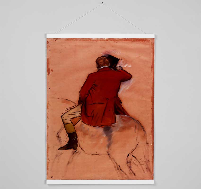 Degas Rider With Red Jacket Hanging Poster - Wallart-Direct UK