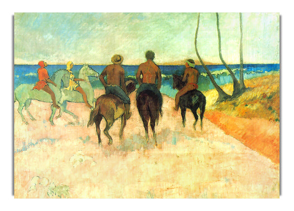 Riding On The Beach #2 By Gauguin