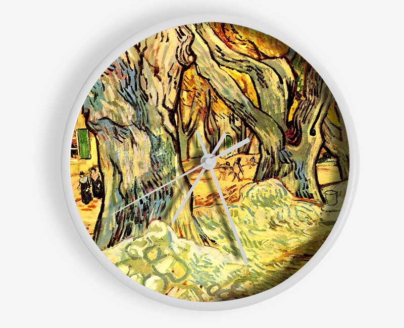 Van Gogh Road Workers On The Boulevard Victor Hugo In Saint-Remy Clock - Wallart-Direct UK