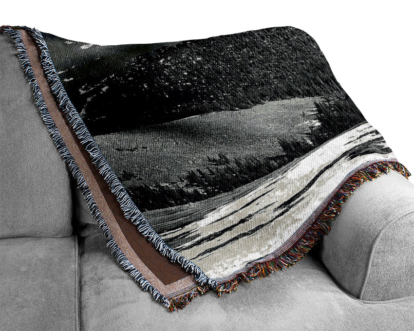 Ansel Adams Rocky Mountain National Park Colorado 3 Woven Blanket