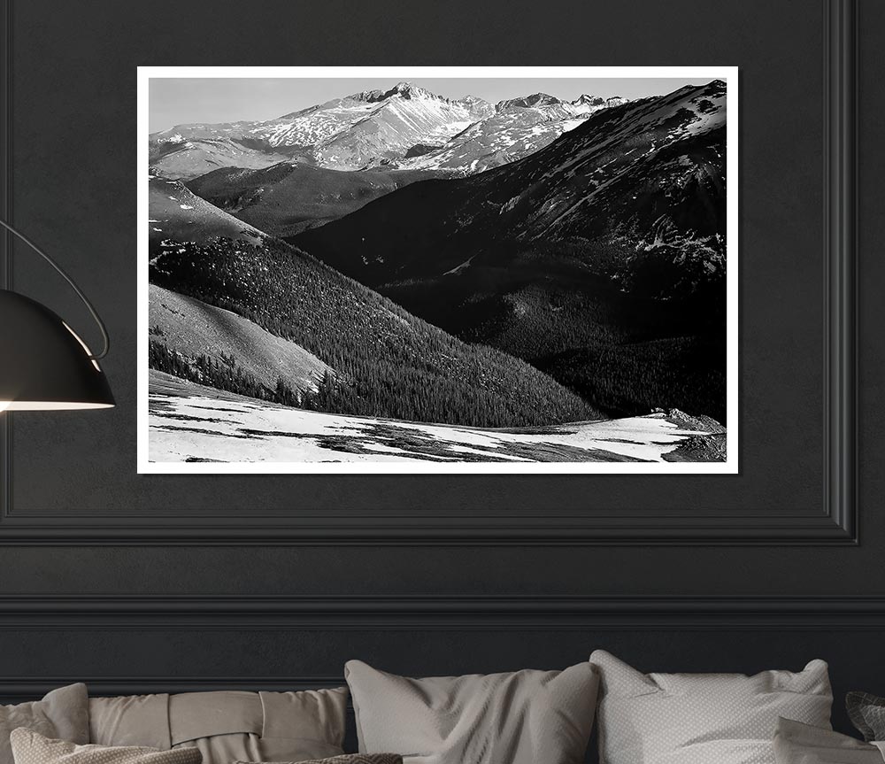 Ansel Adams Rocky Mountain National Park Colorado 3 Print Poster Wall Art