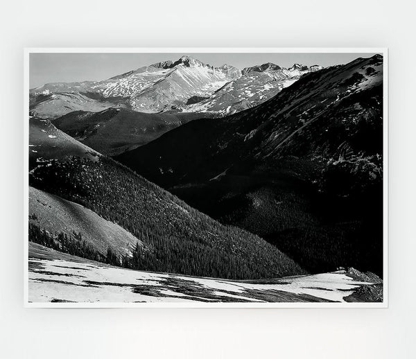 Ansel Adams Rocky Mountain National Park Colorado 3 Print Poster Wall Art