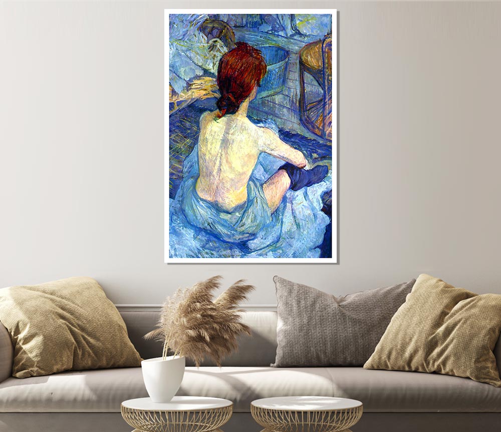 Toulouse Lautrec Rousse The Toilet Print Poster Wall Art