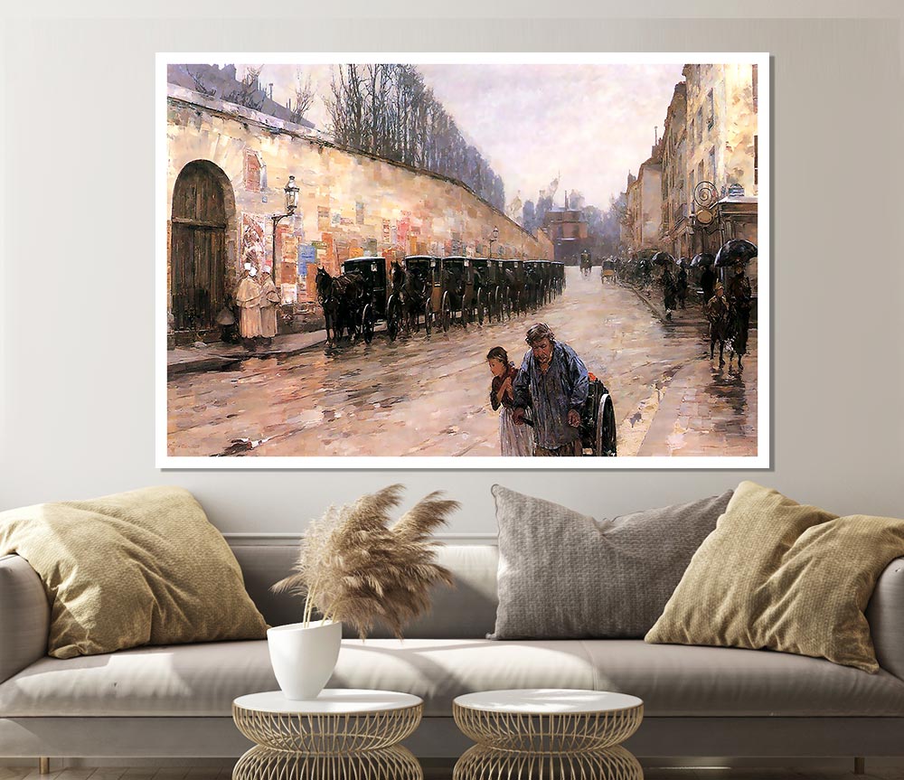 Hassam Rue Bonaparte Print Poster Wall Art