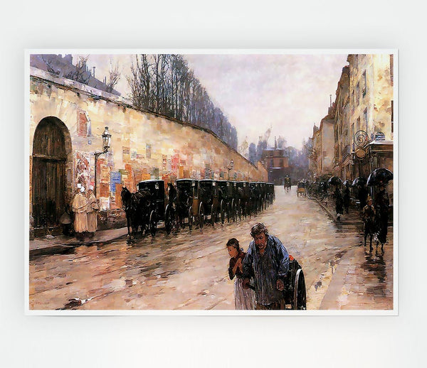 Hassam Rue Bonaparte Print Poster Wall Art