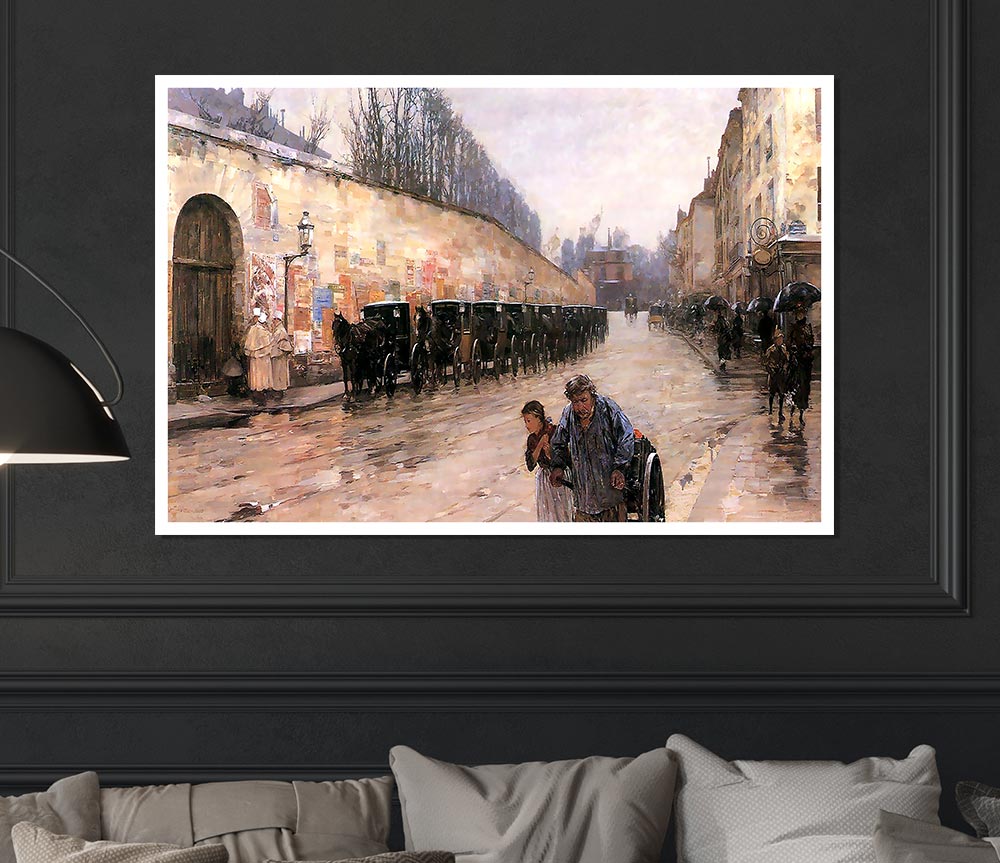 Hassam Rue Bonaparte Print Poster Wall Art