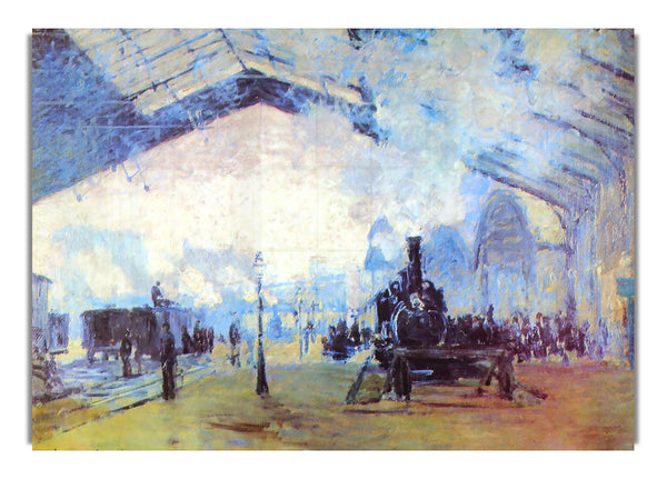 Saint Lazare Station In Paris By Monet