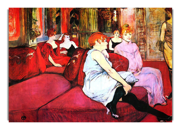 Salon In The Rue De Moulins By Toulouse Lautrec