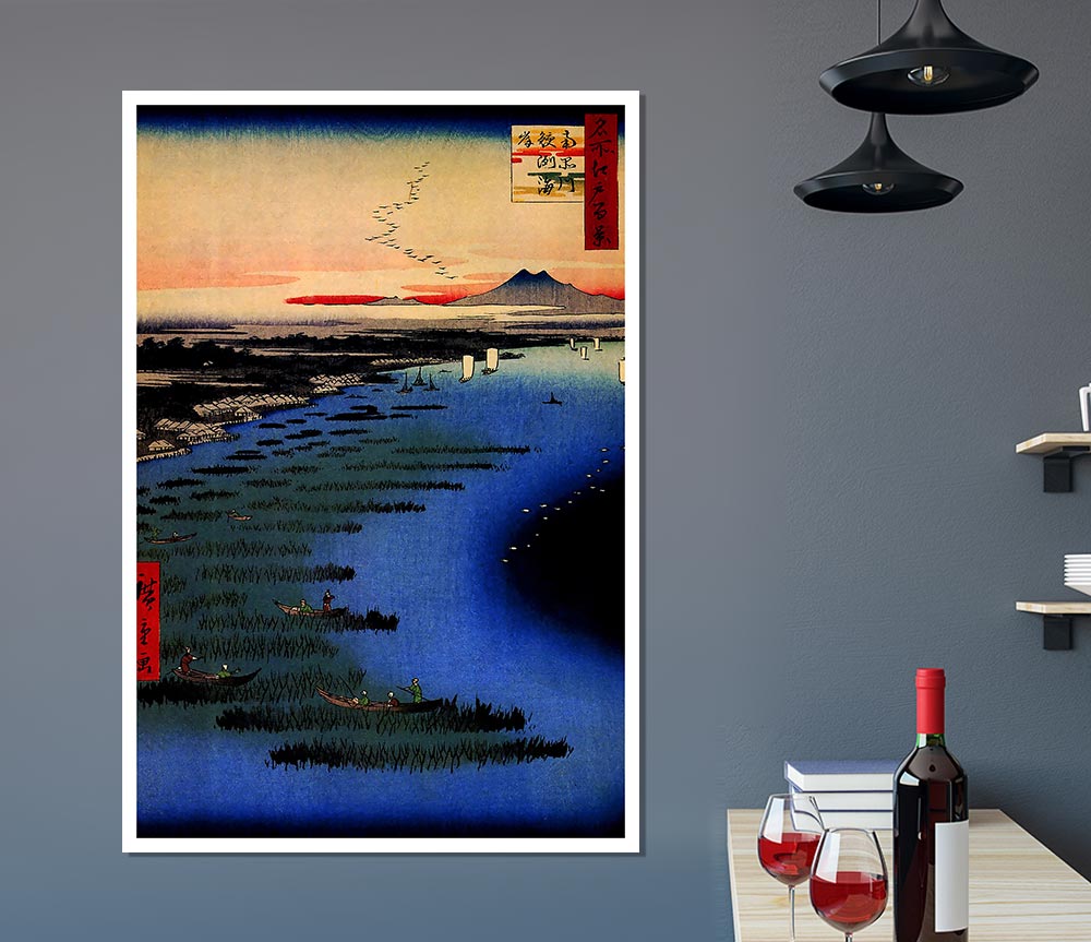 Hiroshige Samezu Coast Print Poster Wall Art