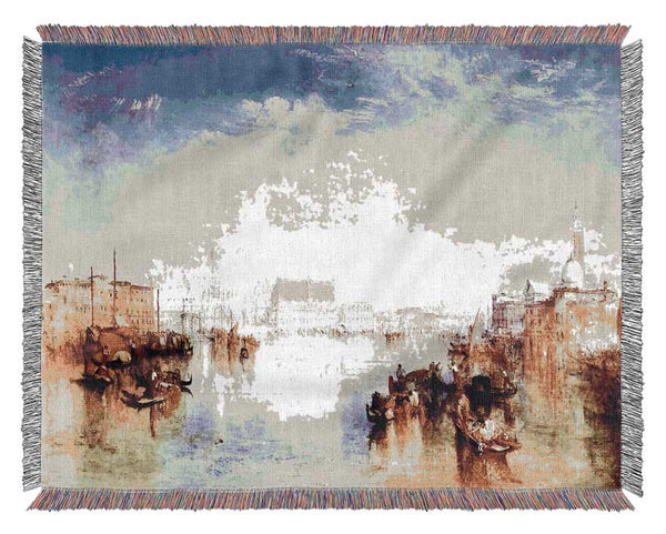 Joseph Mallord Turner San Giorgio Venice Woven Blanket