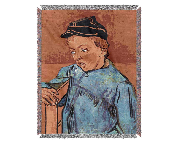 Van Gogh Schoolboy Woven Blanket