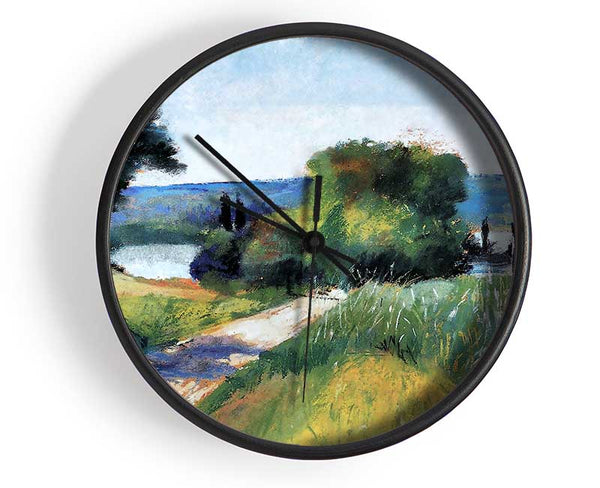 Lesser Ury Sea And Landscape Clock - Wallart-Direct UK