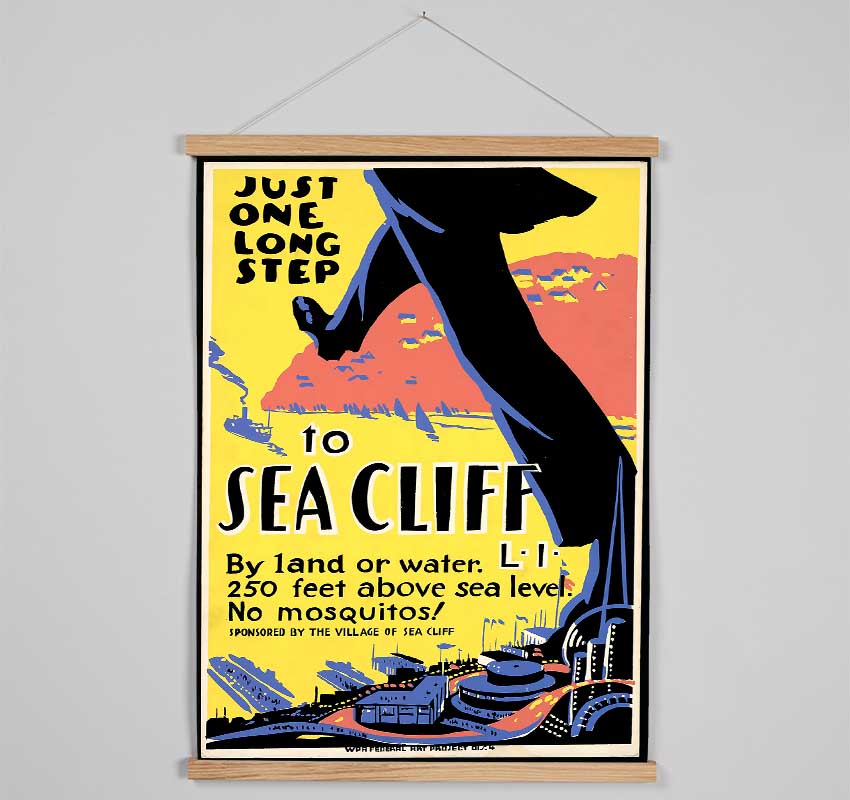 Sea Cliff Hanging Poster - Wallart-Direct UK