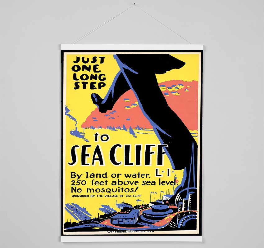 Sea Cliff Hanging Poster - Wallart-Direct UK