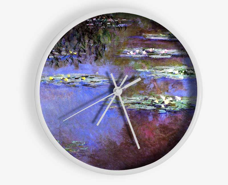 Monet Sea Roses Clock - Wallart-Direct UK