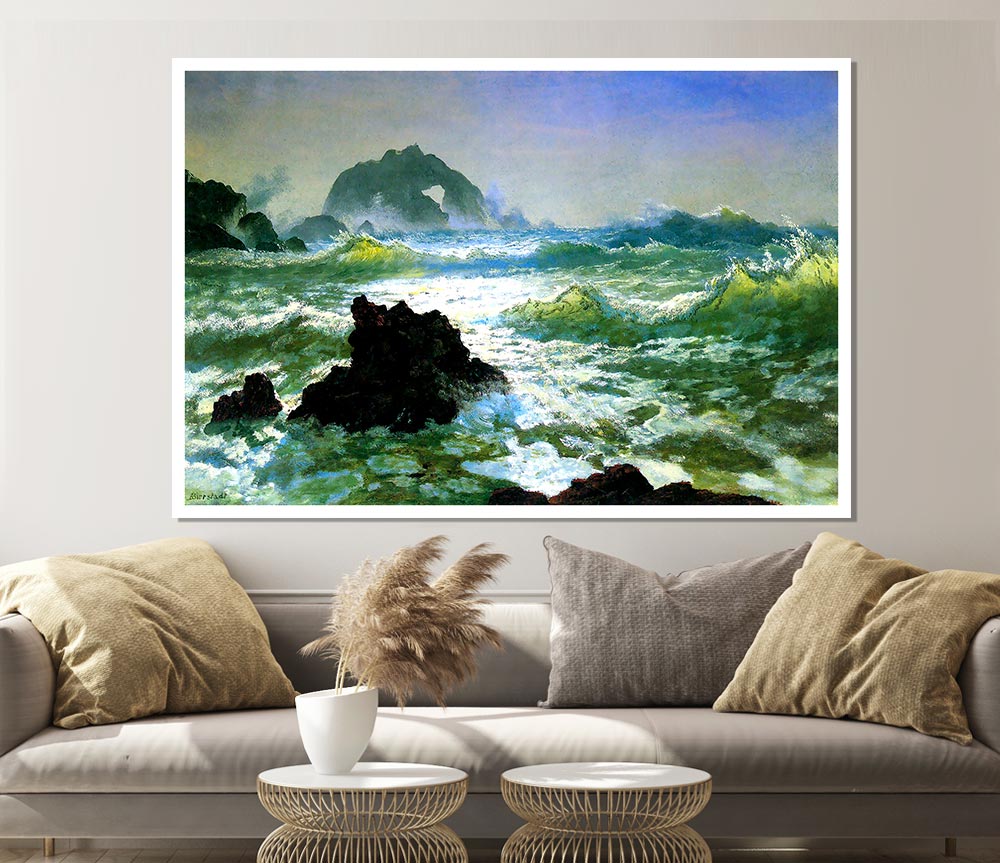 Bierstadt Seal Rock 2 Print Poster Wall Art