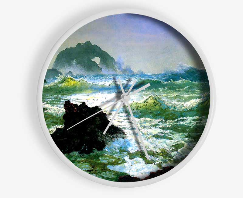 Bierstadt Seal Rock 2 Clock - Wallart-Direct UK